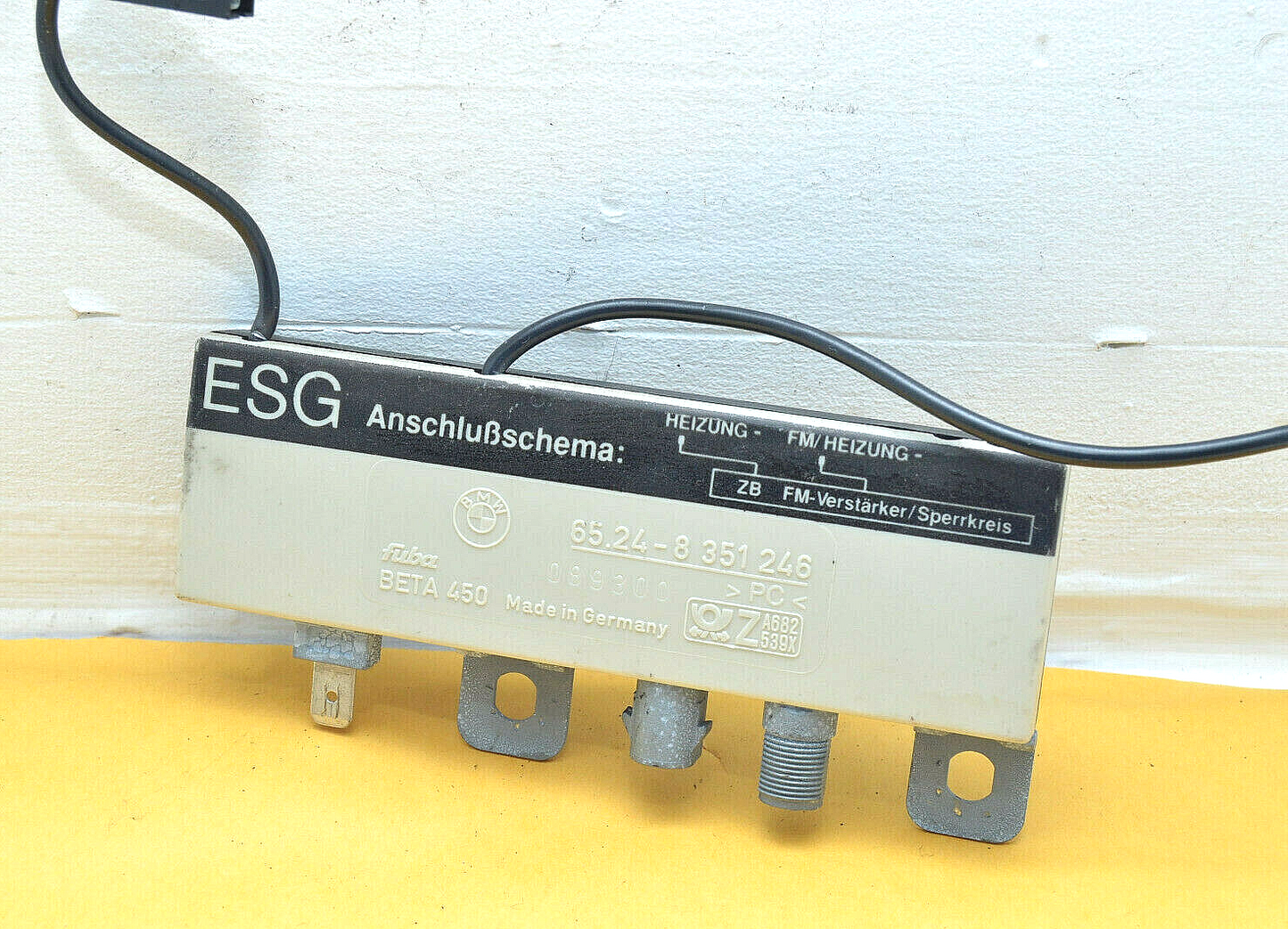 88-95 BMW 5-Series, E34 1988.01 - 1995.09 Antenna Module Unit 65248351246 Oem Used