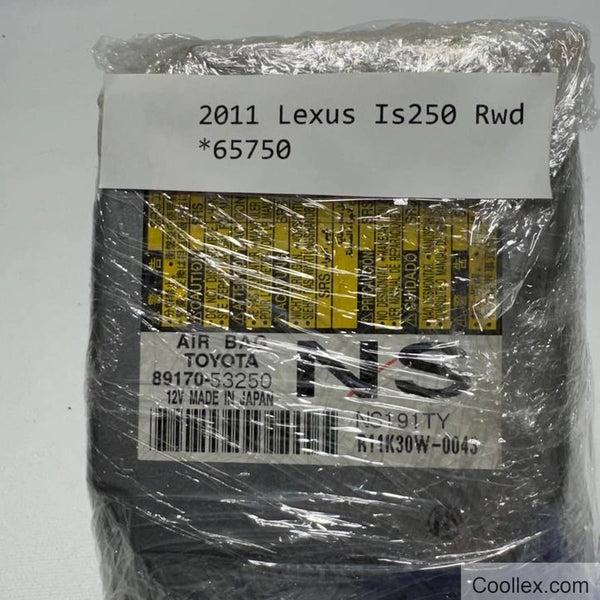 2011 Lexus IS250 Airbag Control Module with Mounting Bracket OEM Used