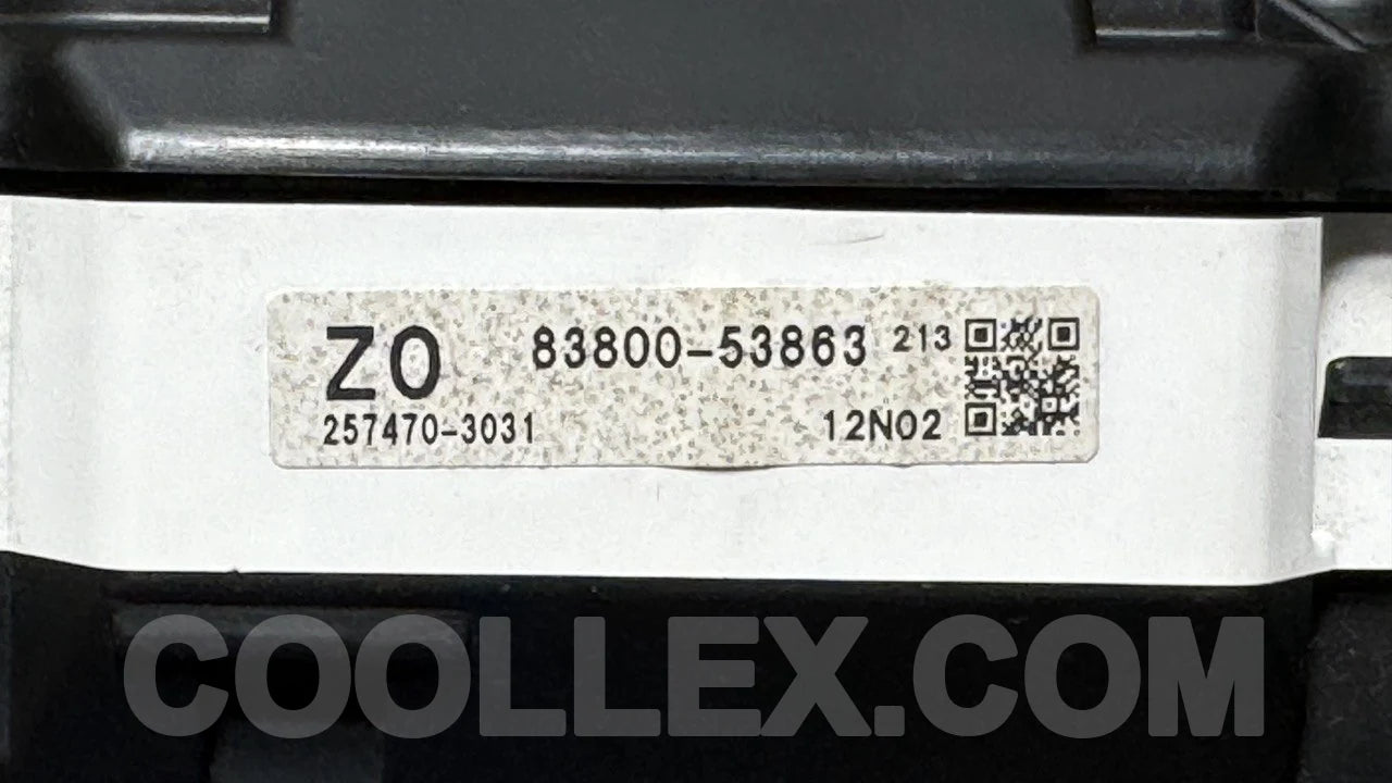 2012 Lexus IS250 Instrument Cluster OEM Used