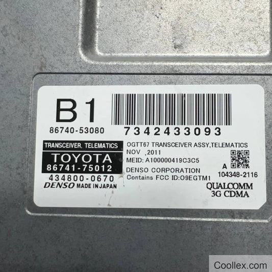 2011 Toyota Telematics Transceiver OEM Used
