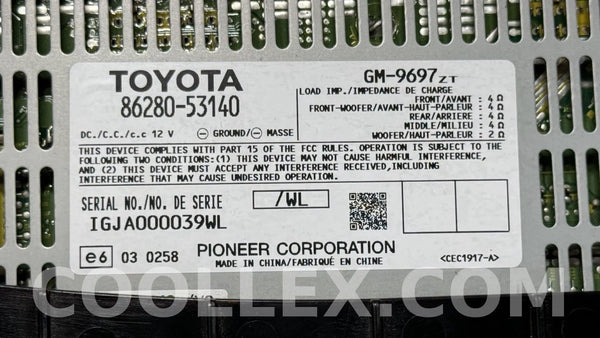 06-13 Lexus IS250 IS350 Audio Amplifier OEM Used