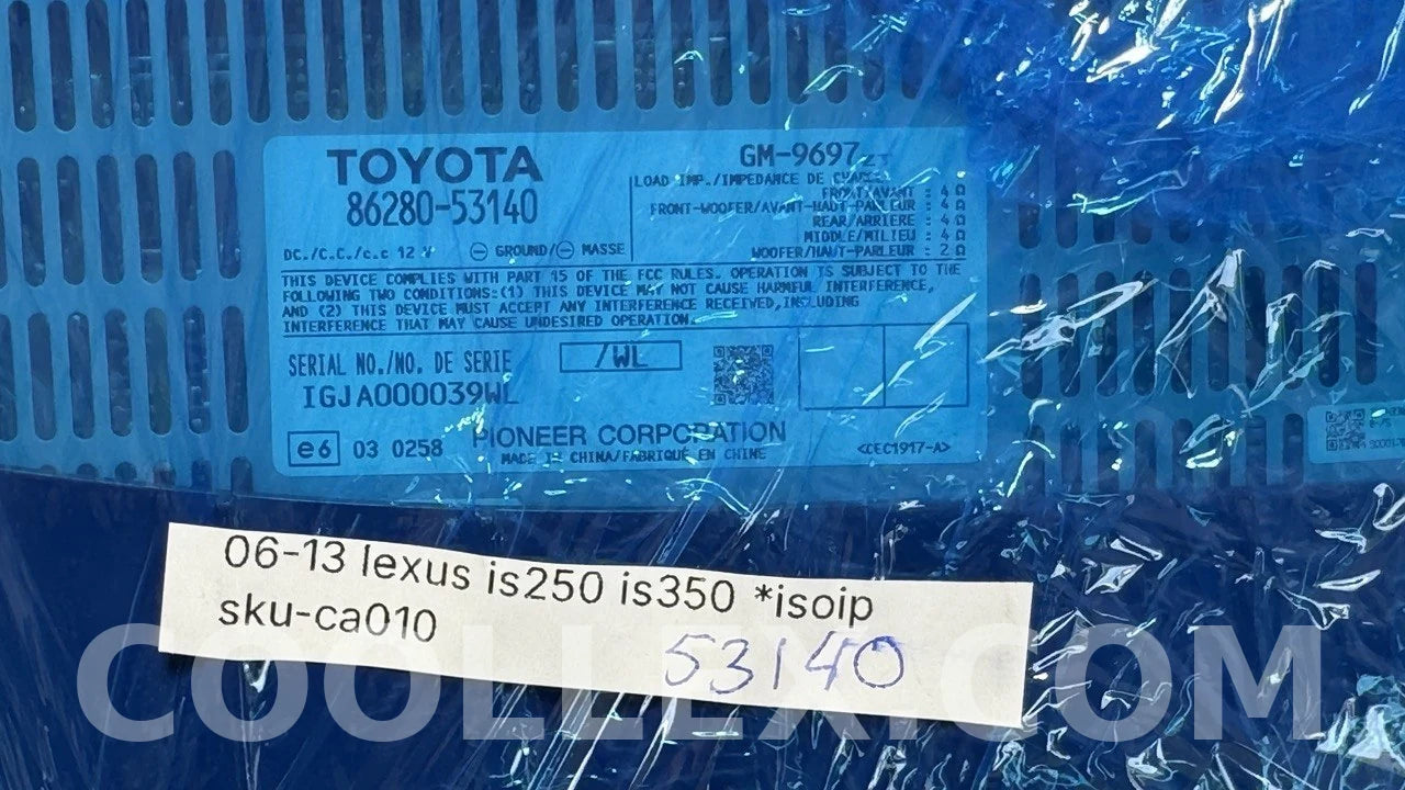 06-13 Lexus IS250 IS350 Audio Amplifier OEM Used
