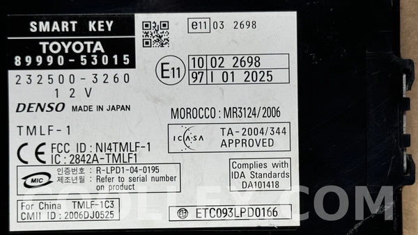06-13 Lexus IS250 IS350 Smart Key Control Module OEM Used