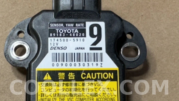06-13 Lexus IS250 IS350 Yaw Rate Sensor OEM Used