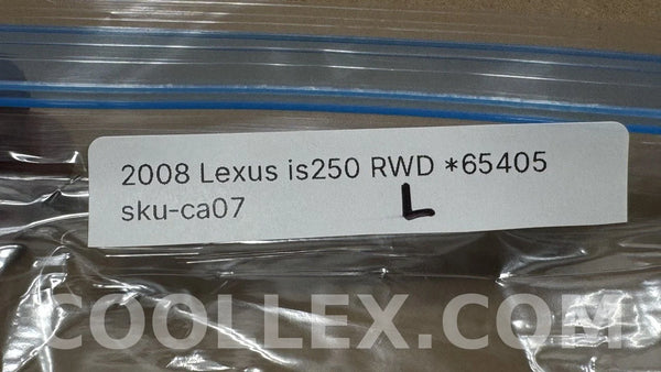 2008 Lexus IS250 RWD Side Marker Light Assembly, Left Front OEM Used