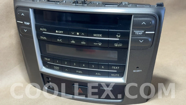 2008 Lexus IS250 Dashboard Climate Control Panel OEM Used