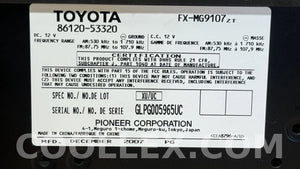 2006-2008 Lexus IS250 OEM In-Dash Radio Audio Unit OEM Used